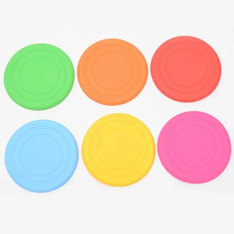 Silicone Soft Flying Disc Pet Bite Resistant Dog Training Toy Pet Outdoor Entertainment Throwing Interactive Type Toy