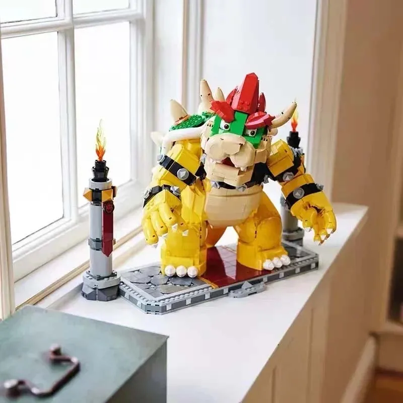 2807 pcs Mighty Bowser ใช้งานร่วมกับ 71411 ชุดอาคารโครงการสําหรับผู้ใหญ่เด็กของขวัญ Block Constructor อิฐของเล่น