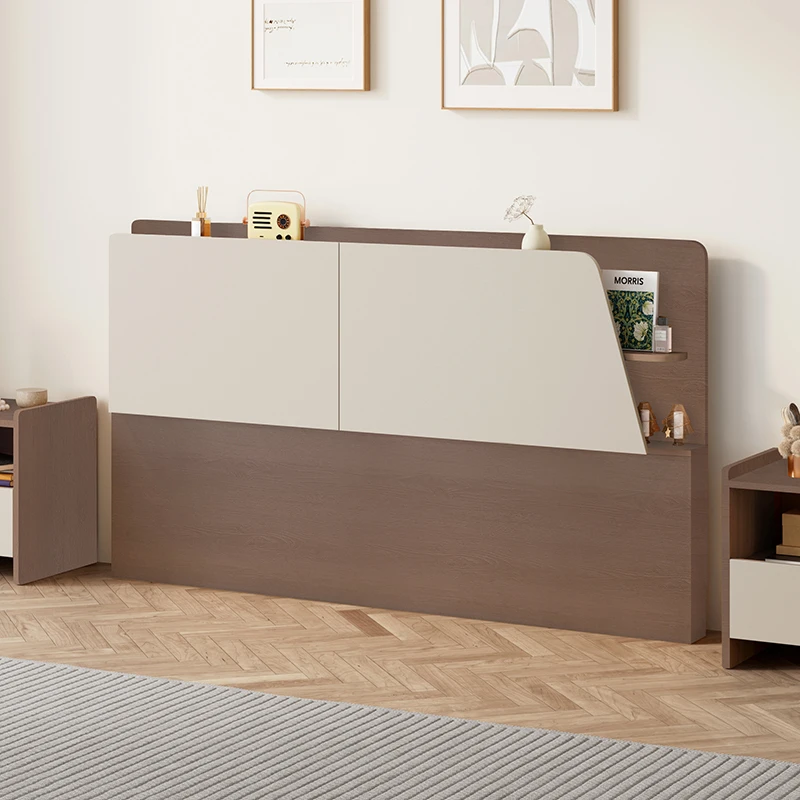 ألواح رأس خشبية بسيطة كينج فاخرة بجدار واحد لوح أمامي للسرير مريح مبطن Cabeceros De Cama De Madera أثاث غرفة النوم