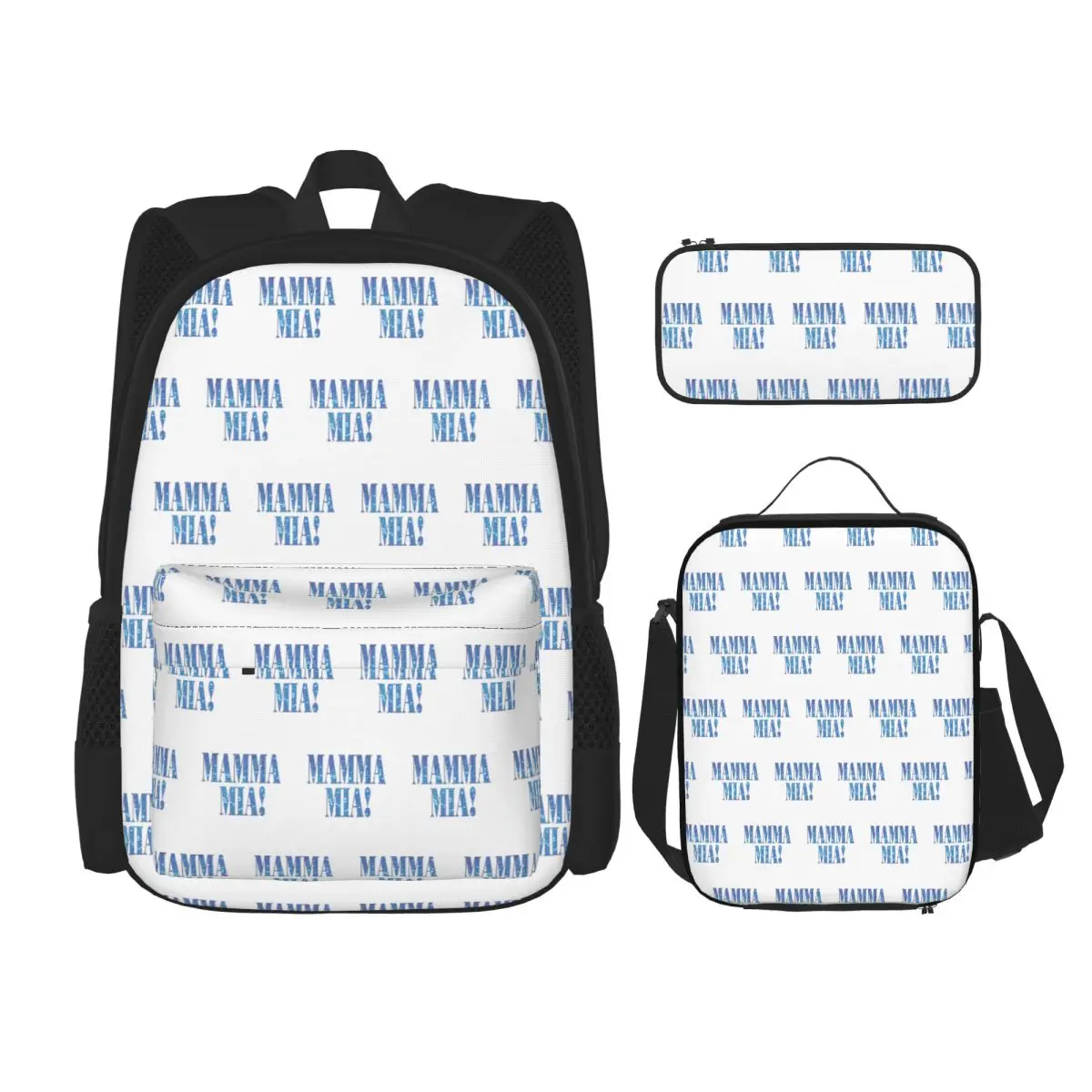 

Mamma Mia -disco Backpacks Boys Girls Bookbag Children School Bags Kids Rucksack Lunch Bag Pen Bag Three-Piece Set
