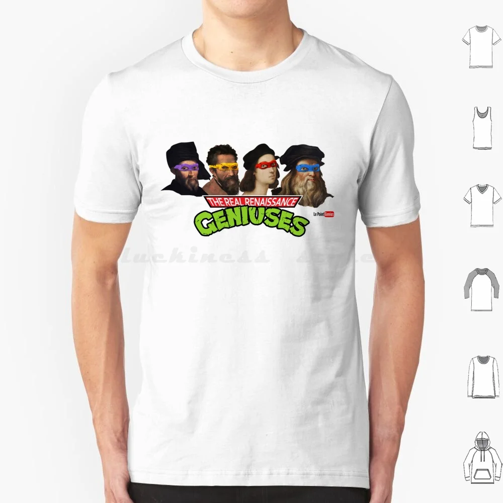 The Real Renaissance Geniuses T Shirt Men Women Kids 6xl Tortues Geniuses Michelangelo Leonardo Donatello Splinter Renaissance