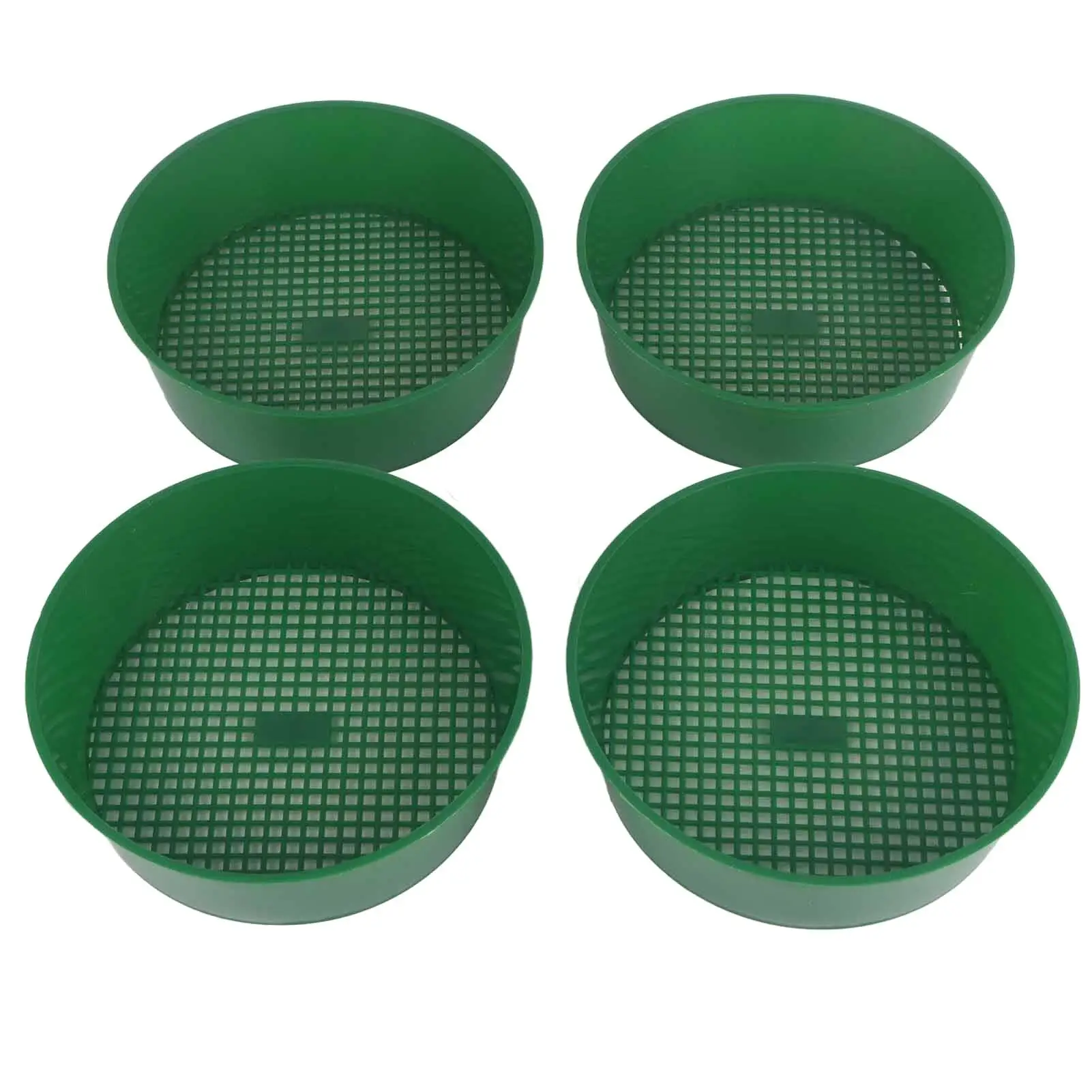 

4PC Garden Mesh Sieve Set - Plastic Filter for Succulent Plants, Sand & Stone Gardening