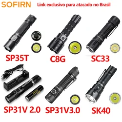 Sofirn if22a cor prata 2100lm edc lanterna sft40 led luz poderosa 629m de longo alcance 21700 3a usb c recarregável lance tocha