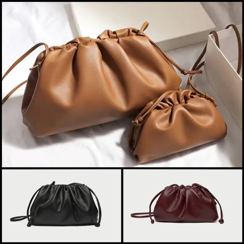 

Высококачественная женская сумка через плечо из мягкой кожи с маленьким облаком, модная женская сумка нового стиля, сумка через плечо