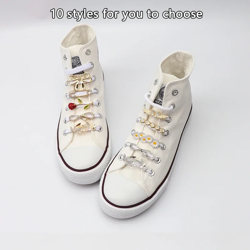 1 pz lacci delle scarpe clip decorazioni per scarpe Charm strass scarpe Charms Faux Jeweled Sneakers ragazza regalo fai da te fibbia scarpe accessori