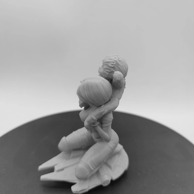 1/24 스케일 수지 그림 모델 키트 애니메이션 공주 조립되지 않은 도색되지 않은 3D 인쇄 DIY 장난감 355