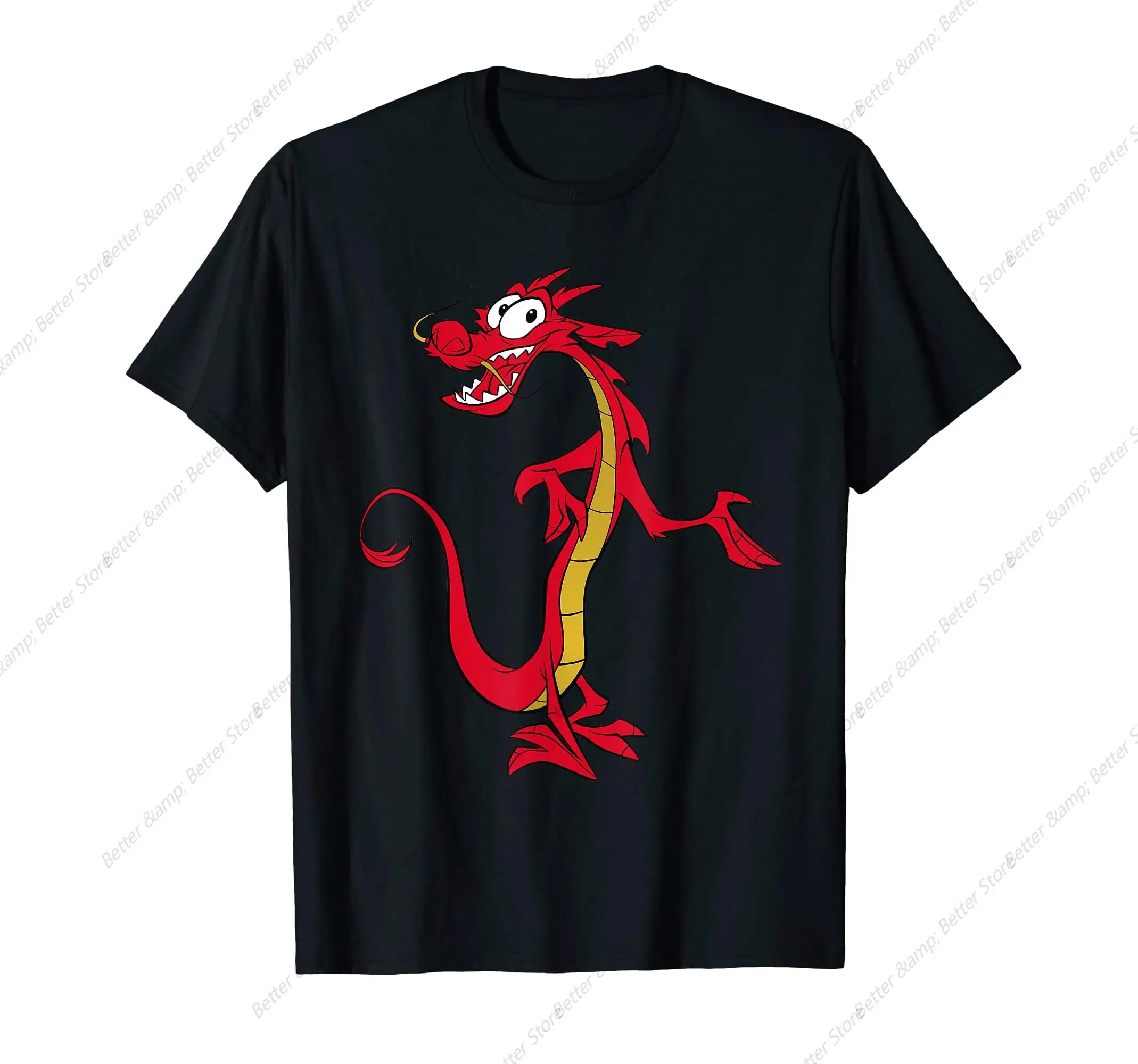 Mulan Mushu Dragon t-shirt stampa t-shirt donna Casual Soft top Fashion Cool Tee Clothes