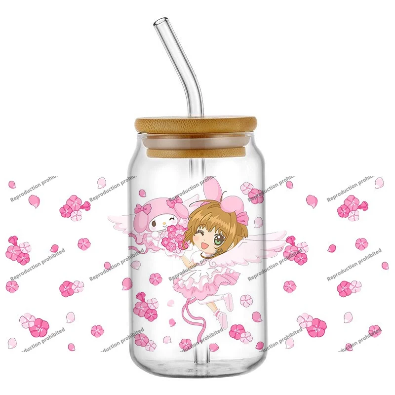 

Hot Selling Japanese Ninja Naruto Anime New Product Cartoon UV DTF Decal Sticker Wrap For 16oz Libbey Glass Can Cup