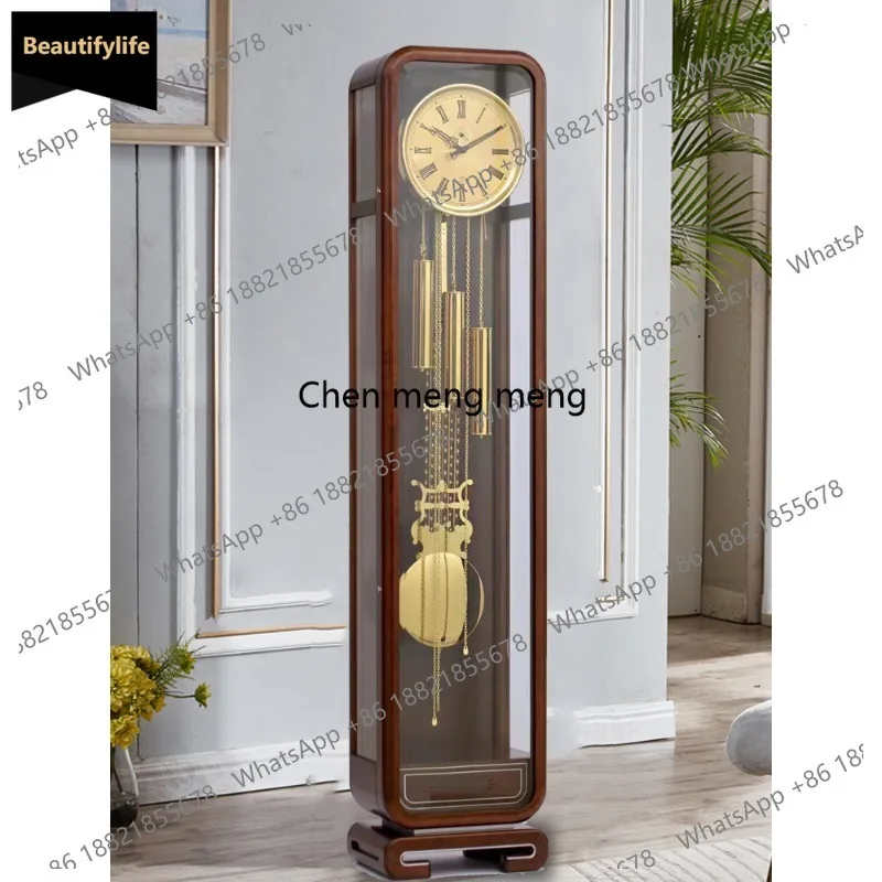 Germany Helmler new Chinese floor clock living room villa retro mechanical pendulum clock vertical table clock European