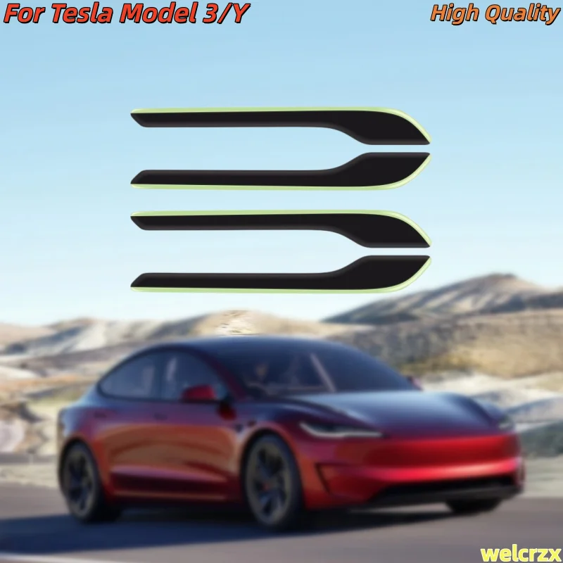 

Светящиеся наклейки на дверные ручки, защищающие от царапин, для Tesla Model 3/Y