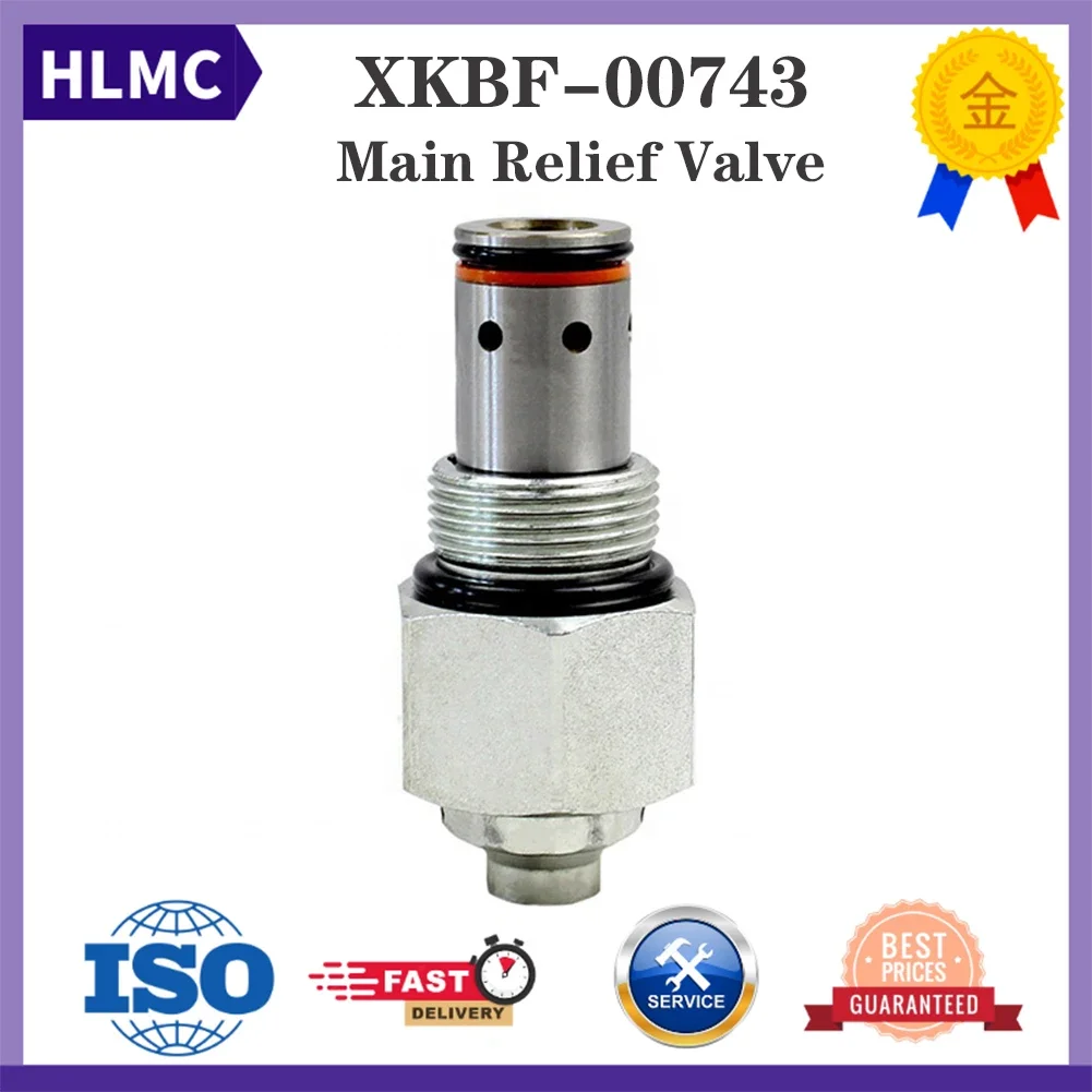 Hydraulic Parts R55-9 R55W-9 R60 Main Relief Valve XKBF-00743 Excavator Control Valve HYUNDAI