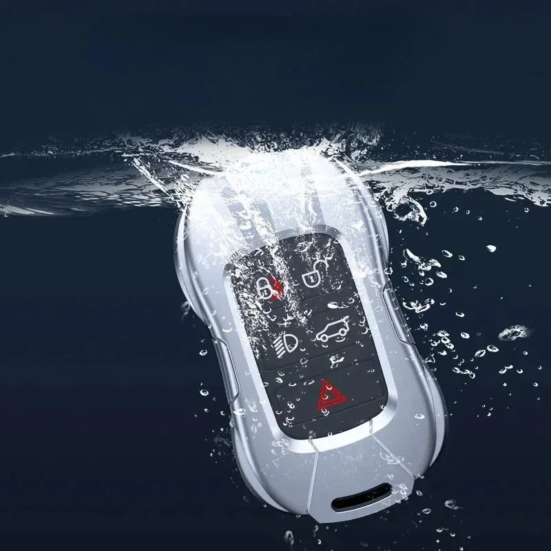 For Jaguar XEL XFL F-PACE XF XJ XE F-TYPE Zinc Alloy Silver Car Key Case Keyless Cover Key Shell Interior Car Accessories - view 2