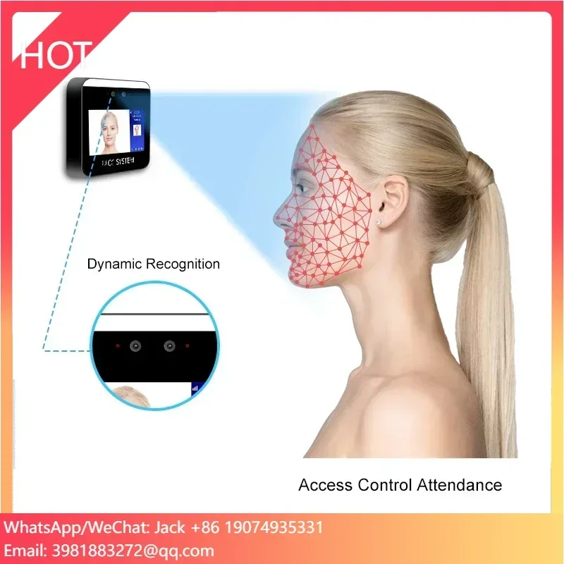 Dynamic Biometric Facial Recognition Access Control Products with Employee Time Attendance