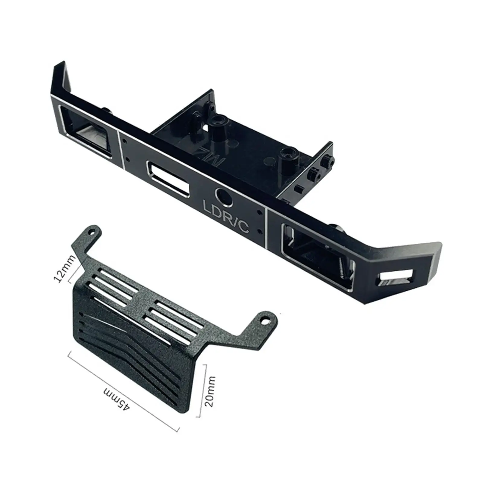 RC Car Front Bumper Part Parts Bumpers DIY Accessories for 1/12 Scale RC Climbing Car Model
