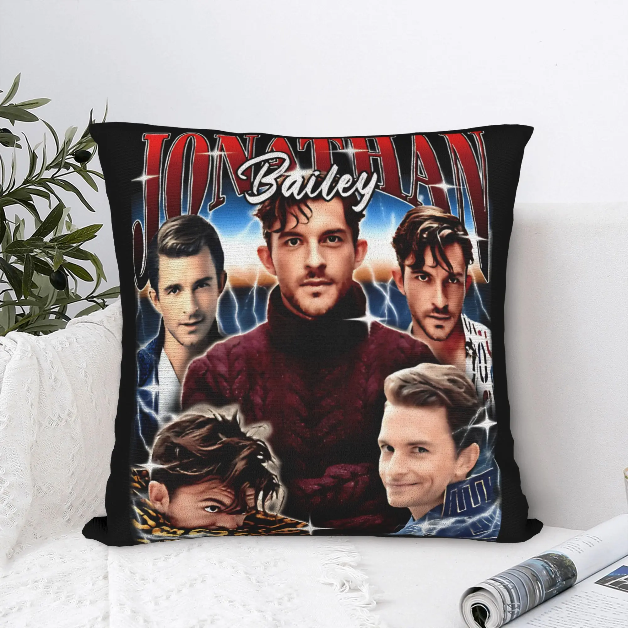 Fiyero Jonathan Bailey Wicked Square Pillow Case  Cushion Cover Novelty Polyester Decor Throw Pillow Case Cover for Sofa 40*40cm