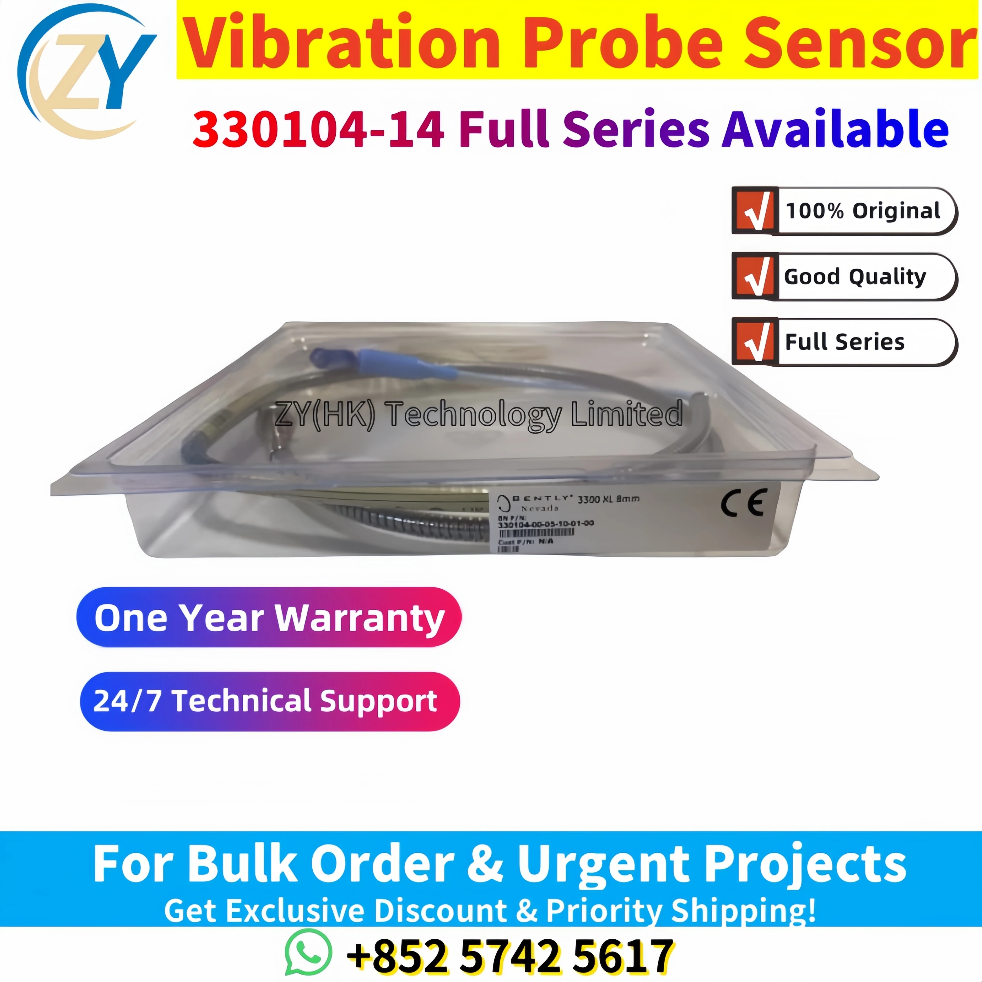 Original 330104-14-22-10-02-00 330104-14 Full Series Vibration Probe Sensor High-Sensitivity In Stock