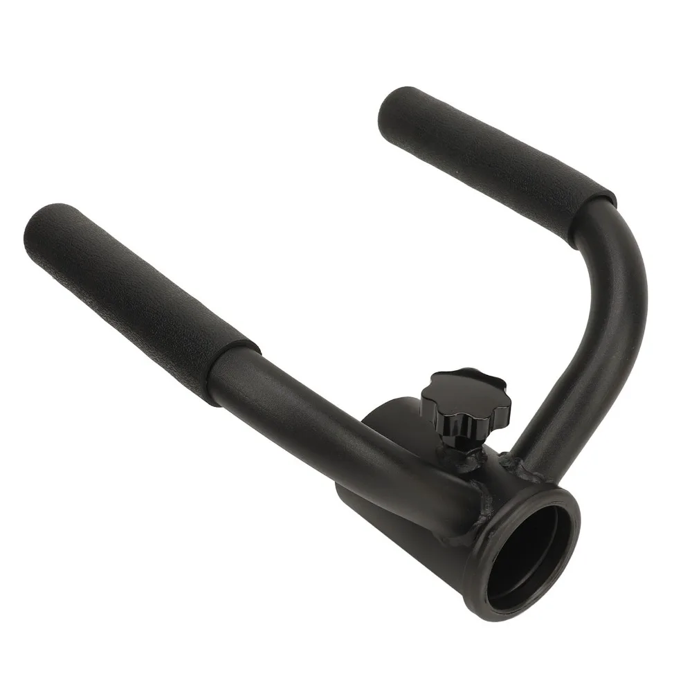 Multi Functional Iron Landmine Row Handle Black Compact T Bar Attachment Adjustable Black Landmine Row Handle Deadlifts