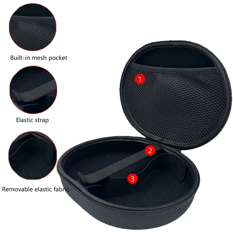Protective Storage Bag for HC905 HQ51 HQ30 QC30 Wireless Headphone Travel Friendly Soft Interior Lining Design 83CE