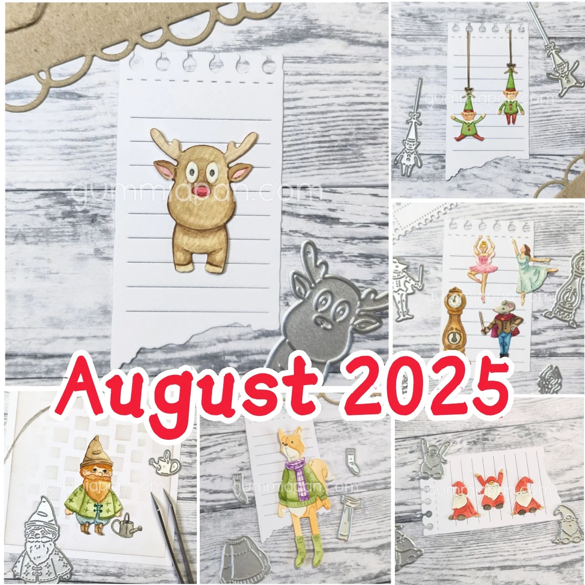 

2025 New Gnomes candle Nutcracker Metal Cutting Dies DIY Making Card Scrapbook Embossed Paper Album Craft Supplies Template Deco