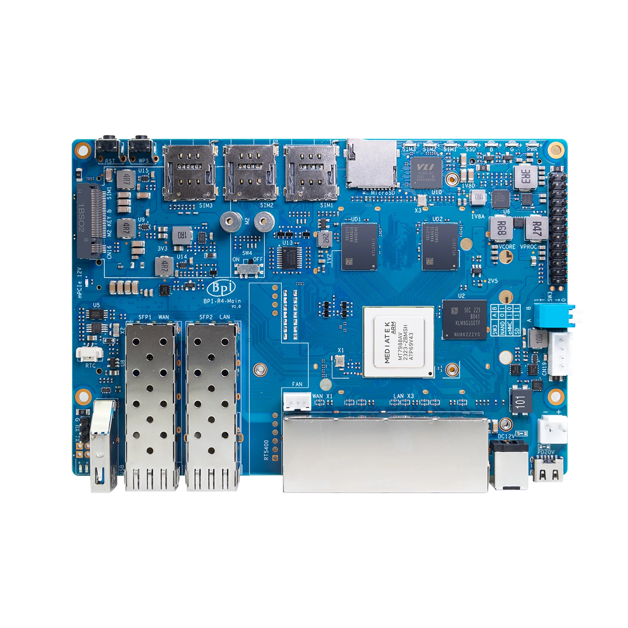 BPI-R4 4GB SET MediaTek MT7988 – Bananapi Bpi R4 Wifi 7 recenzja i cena