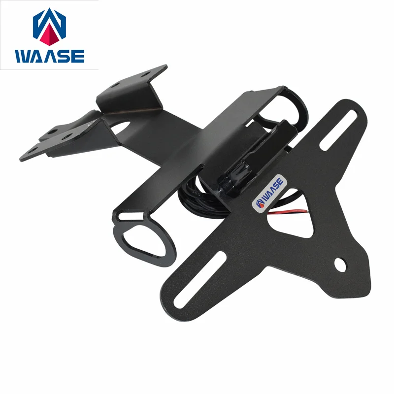 

WAASE License Plate Frame Holder Bracket Fender Eliminator Tail Tidy w/ LED Light For Yamaha YZF-R7 YZF R7 2021 2022 2023