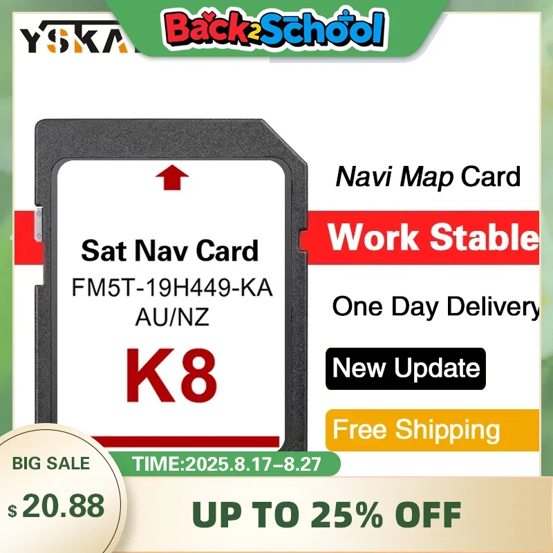 

Latest Naving FM5T-19H449-KA AU NZ Maps SD Card Navi 2022 for Ford K8 Mondeo Ranger Car Navigation Update GPS SD Card Map