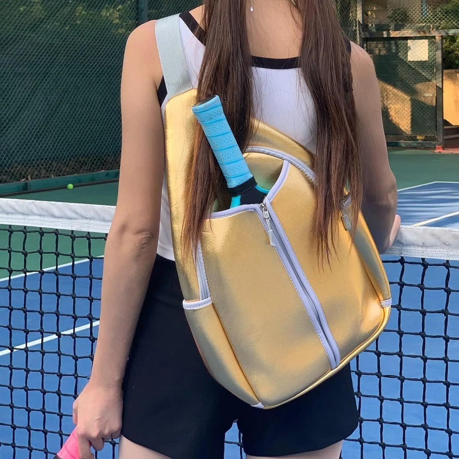 

Сумка для пиклбола, сумка для ракеток для пиклбола, многофункциональная легкая сумка для женщин, спортивная сумка для зала с регулируемым плечевым ремнем