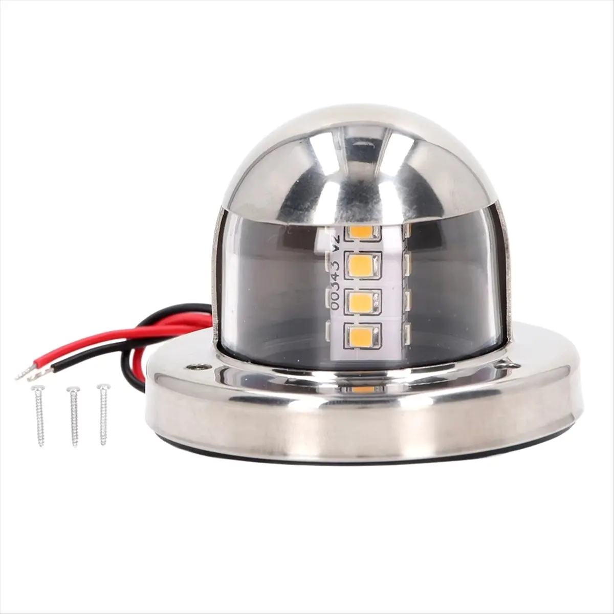●12V DC Boat Anchor Lights 135° White LED Navigation Stern Light IP65 Waterproof 2nm Visibility for Marine Yachts Pontoon-A57M