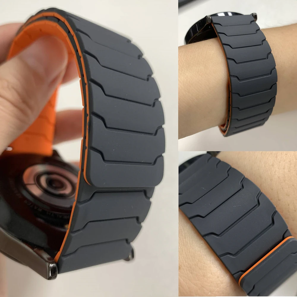 Bracelet magnétique en Silicone pour Huami AMAZFIT BIP 6 5 UNITY, 20/22mm, GTR 4/3/3 Pro 2e GTS 4 mini 3 BALANCE, bracelet de montre de sport