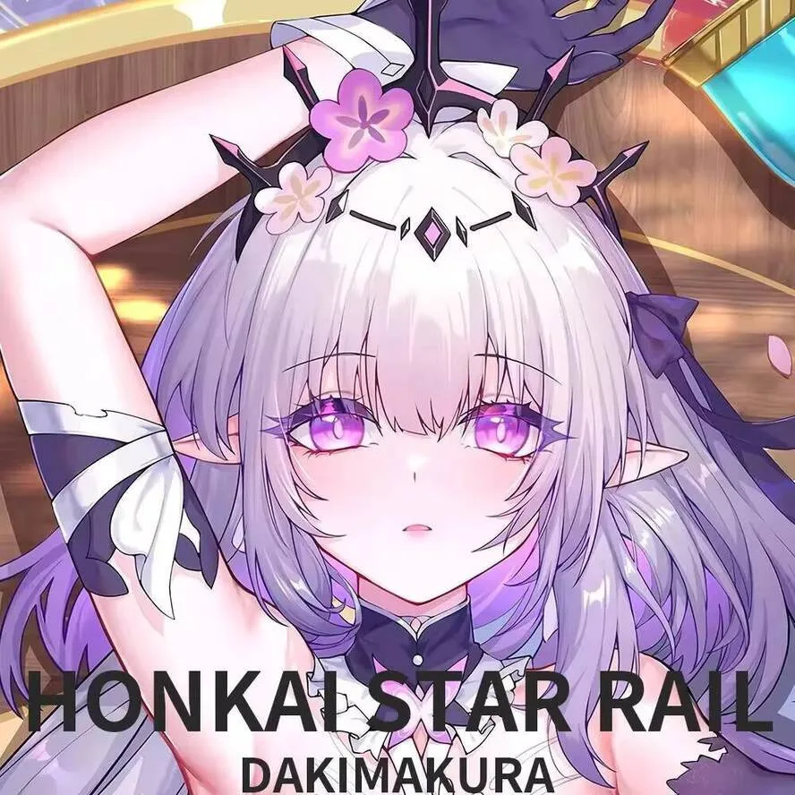 

Castorice Body Pillow Case Cover Rail Honkai Star Dakimakura 2WAY Hing Anime Cushion