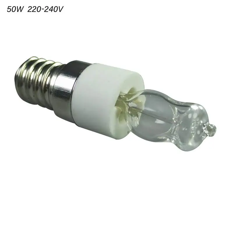 Ampoule de four halogène E14, 40W, 50W, 110V, 220V, lampe de four à haute température, 500 ℃, degré sûr, ampoule de sèche-linge micro-ondes