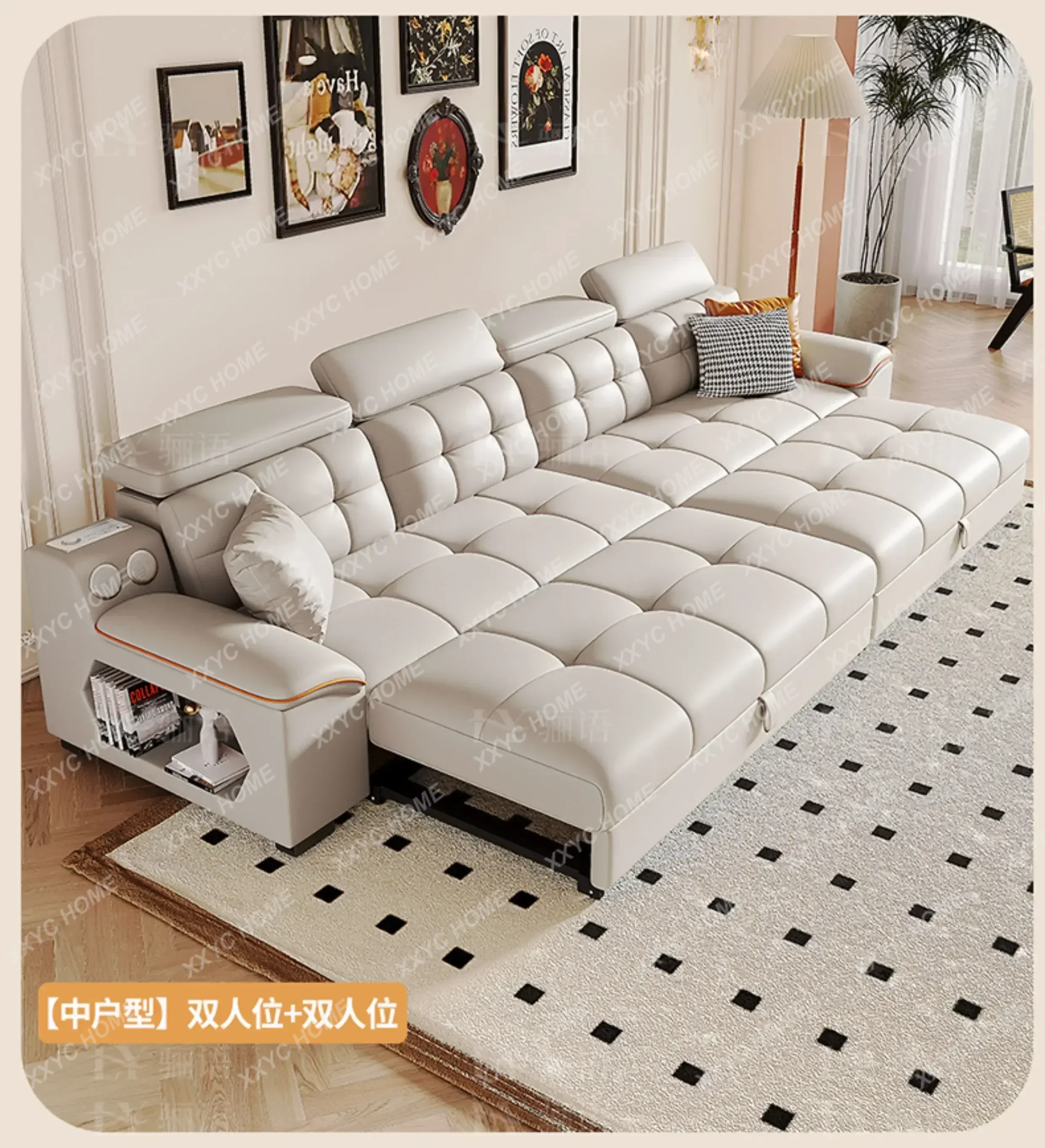 HJ  Floor Lazy Living Room Sofas Nordic Recliner Luxury Folding Love Seat Lounge Living Room Sofas Muebles Home Furnit
