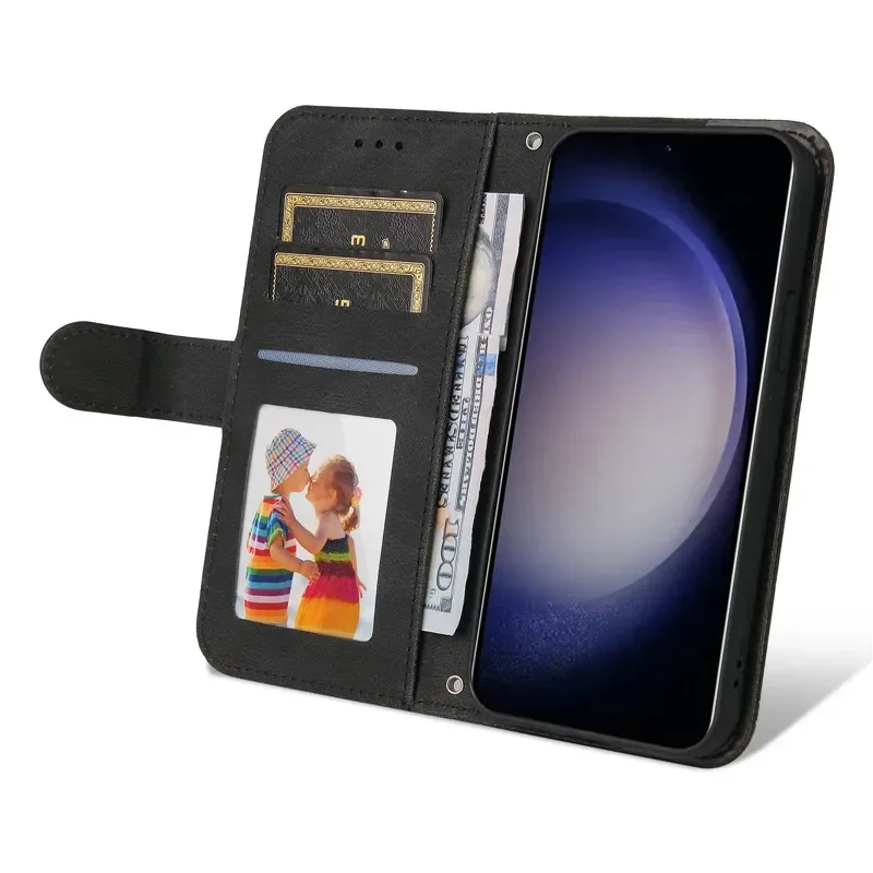 Lanyard Bags Wallet Phone Cases For Motorola Thinkphone 25 MOTO Edge 50 Neo Fusion Ultra E14 Flip Stand Magnetic Leather Cover - Image 3