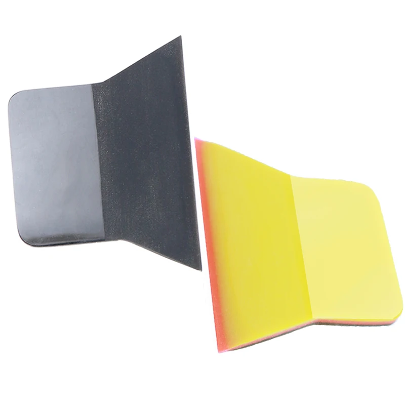 TOFAR 2Pcs TPU Rubber Squeegee For Car Cover Carbon Fiber Vinyl Wrap Paint PPF Film Installation Scraper Window Cleaning Tool