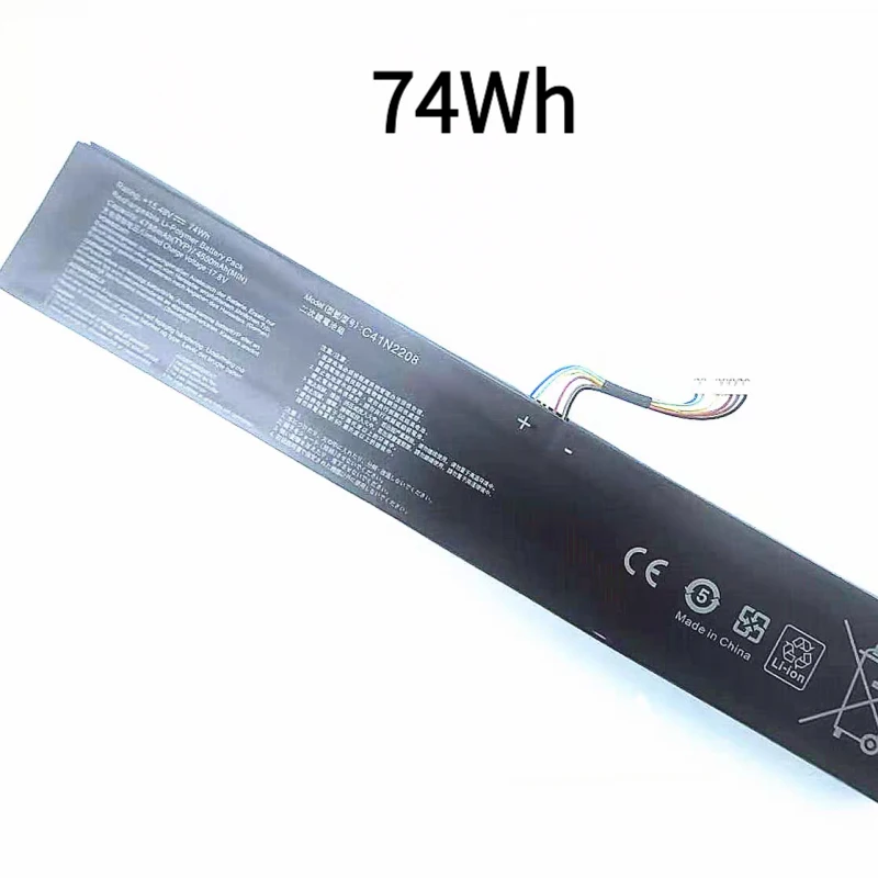 74Wh 80Wh 54Wh C41N2208 Replacement Battery For ASUS ROG Ally RC71L PC71L NR2301L 2023 Z1 Extreme Gaming Handheld