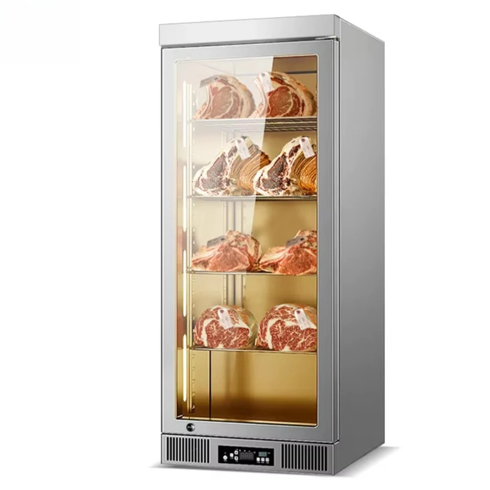 Industrial Restaurant Kitchen Dry Aging Refrigerator 0~5 Beef Steak Cheese Cabinet Digital Temperature Control Automatic