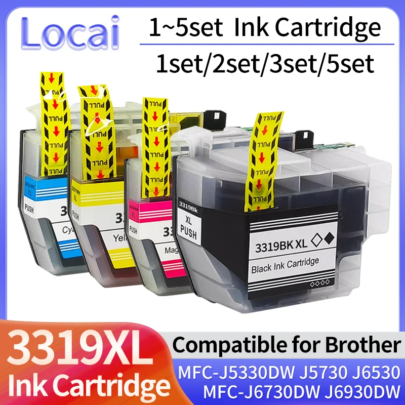 1~5set LC3319 LC3319XL 3319XL LC3317 XL Compatible Ink Cartridge For Brother MFC-J6730DW J6930DW J5330DW J5730DW J6530DW printer