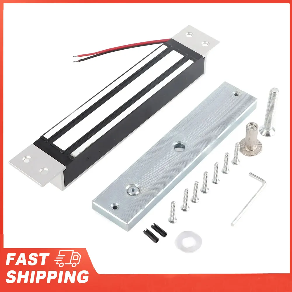 

Electromagnet Lock Secure NC Mode Holding Force Lock DC12V 280kg/600Lbs Electric Magnetic Lock Holding Force Electromagnet Lock