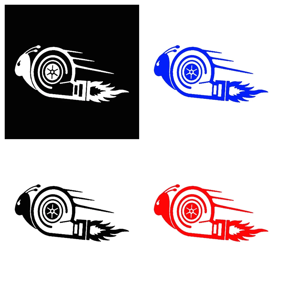 

Car Shaped Fridge Fashion Car Stickers, DUB Drift Racing Turbo Snail Car PVC Decals