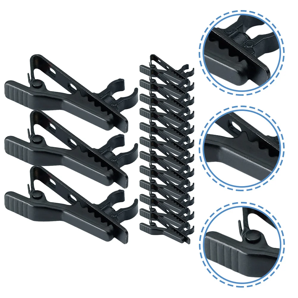 

15pcs Microphone Clip Universal Iron Mic Holder Adjustable For Handheld Wireless Mics Lapel Mount Stand Accessory