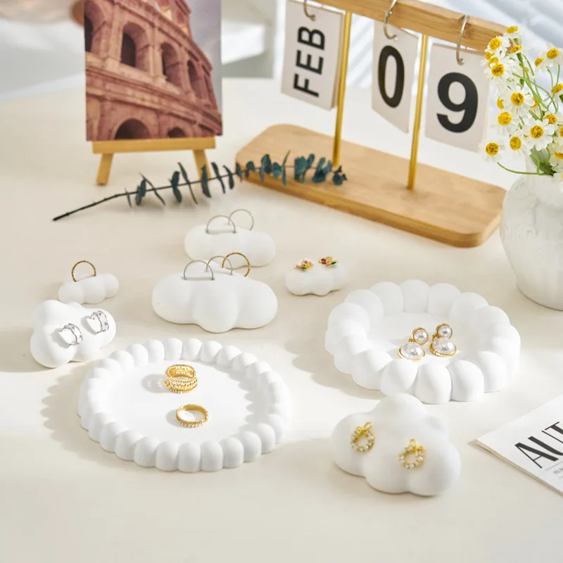 1 Pack Round Silicone Tray Mold, Gypsum Epoxy Coaster Making Molds, Handmade Home Decor Gift Casting Mould