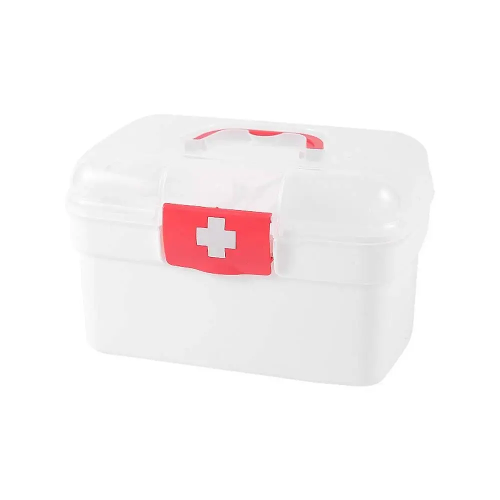

Multi-layer Large Pill Box Portable Large Capacity Pill Storage Organizer White Domestic Medicine Box Granule Storage Box Unisex