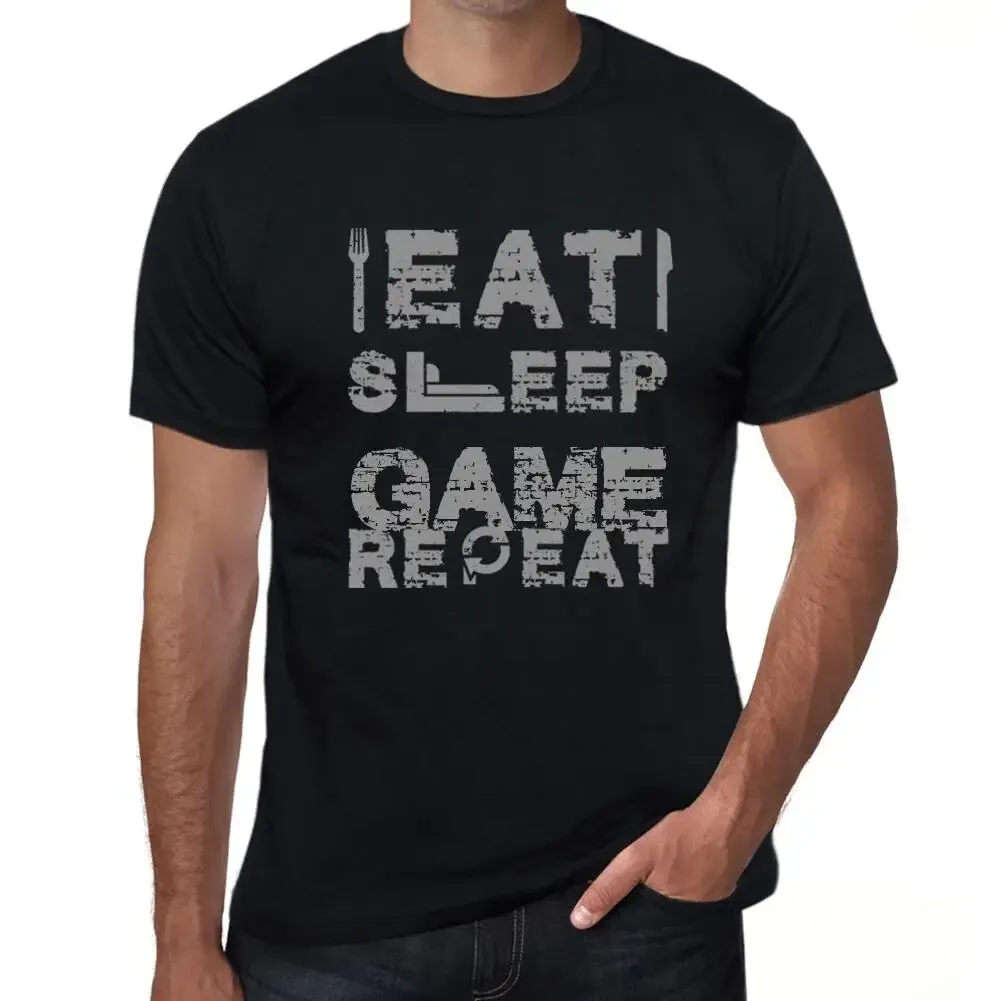 Men's Eat Sleep Play Repeat T-Shirt - Eat Sleep Game Repeat