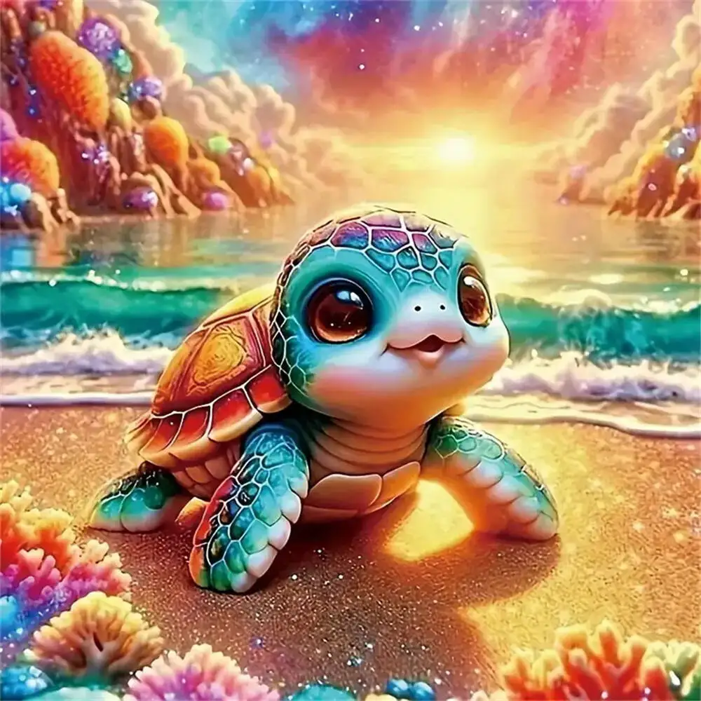 

Jigsaw Puzzles Cartoon Turtle Pattern Puzzle Stress Relief Entertainment Toys Landscape Puzzles Christmas Gift