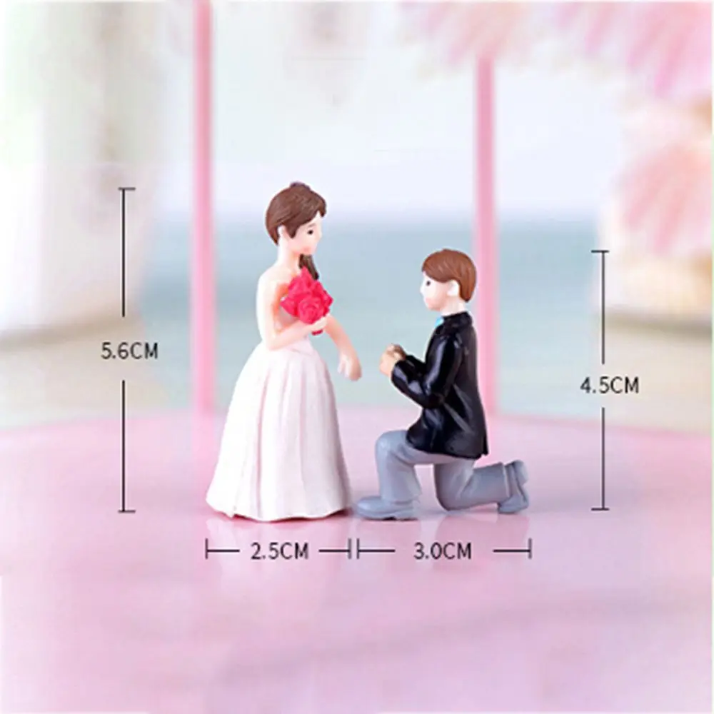 Mini Girl Bonsai Micro Landscape Boy Home Decoration Wedding  Couple Figurines Marriage Lover Miniatures Ornaments