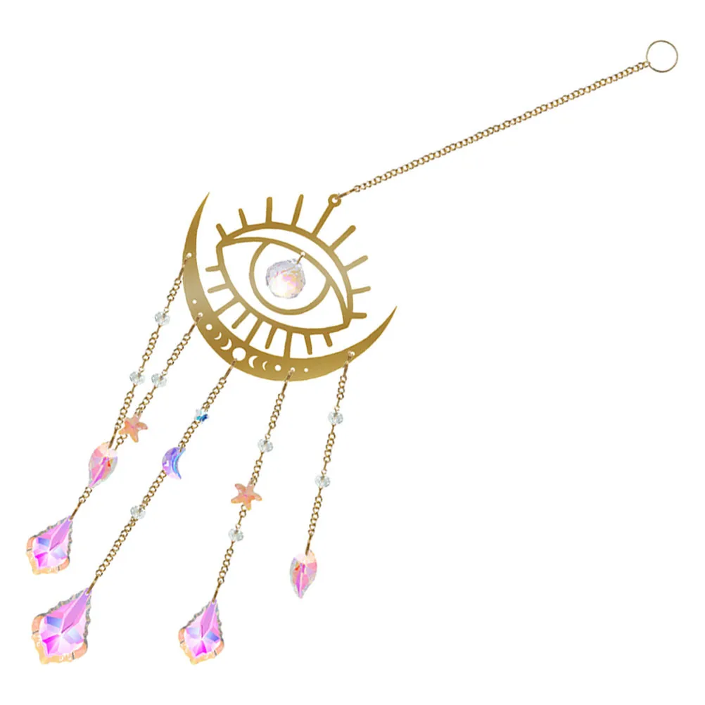 

Evil Eye Metal Hanging Ornament Decorative Wall Window Hanging Pendant Sun Catcher Metal Pendant Home Porch Decor