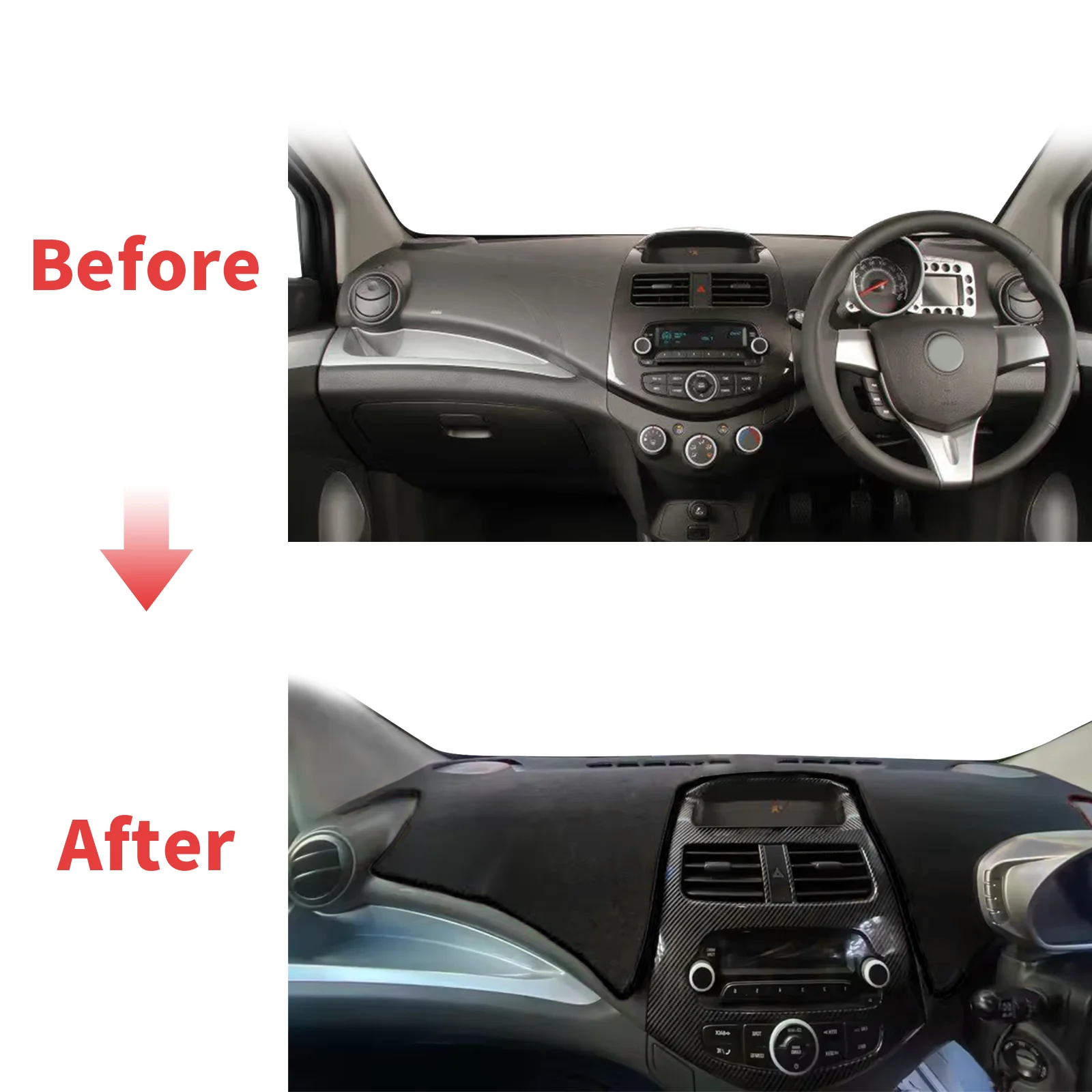 

fit for Chevrolet Spark 2015 2014 2013 Car Dashmat Dashboard Cover Pad DashMat Sunshade Accessories Protective Carpet Leather