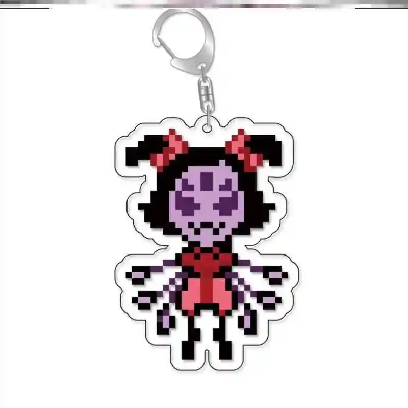 Game Anime UNDERTALE Pixel Acrylic Keychain Model Cosplay Characters Ornament Goods Collection firend Fans Toys Gifts
