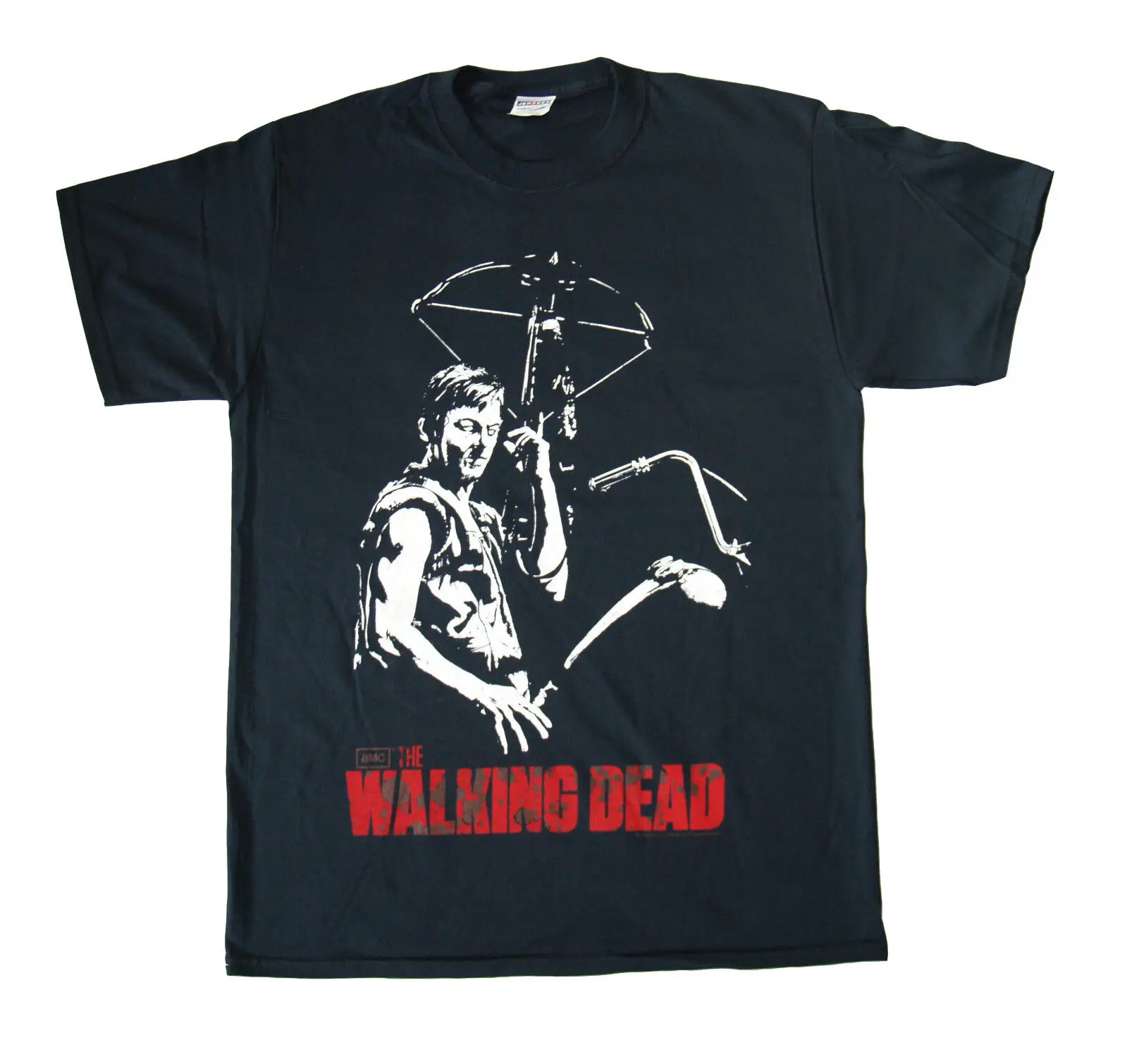 The Walking Dead Daryl Crossbow T Shirt S M L Xl 2Xl Brand New Official