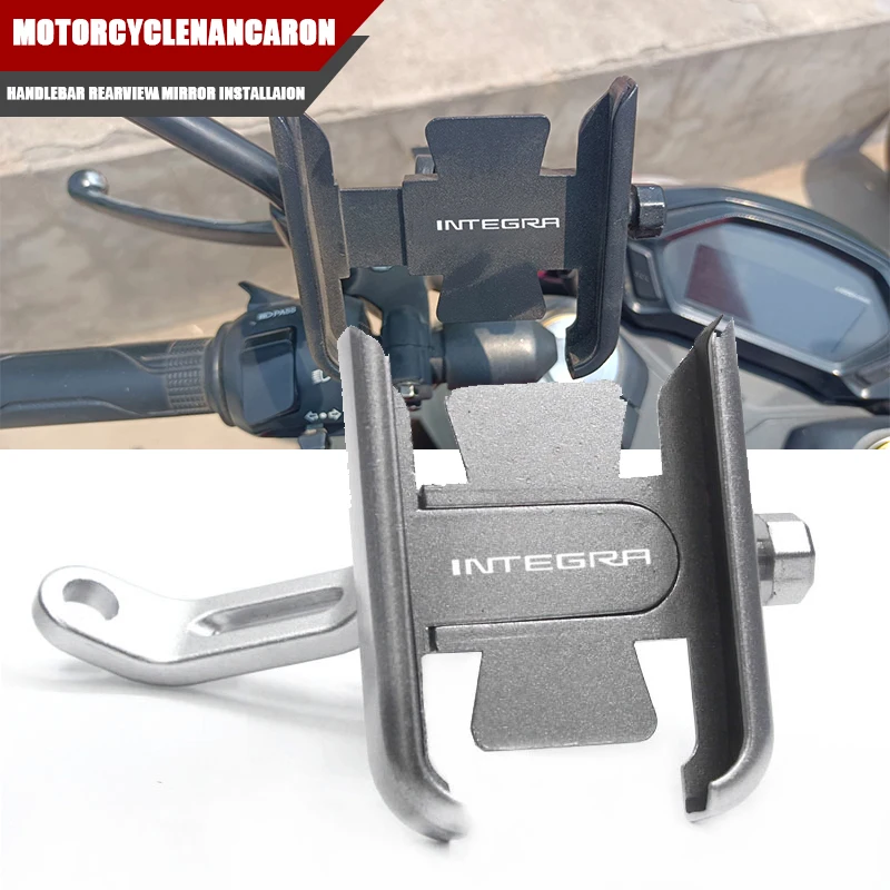 

For INTEGRA 750D 750C 750T NC750D Newest Motorcycle CNC Accessories Handlebar Rear Mirror Mobile Phone GPS Stand Bracket